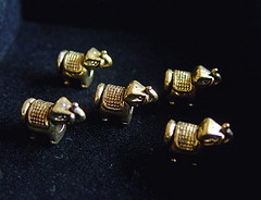 pandora style gold charms